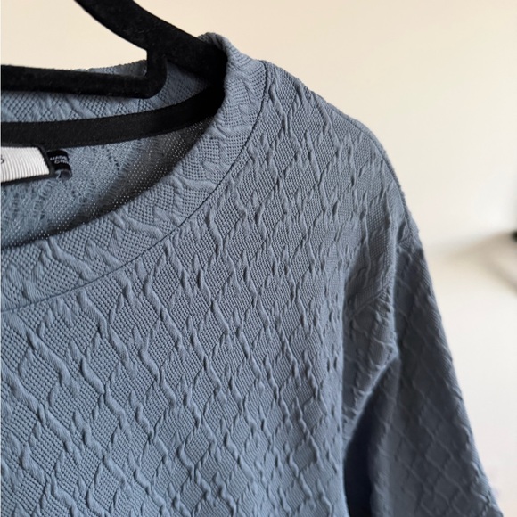 Mauvais Men's Blue Textured T-Shirt - Picture 4 of 4
